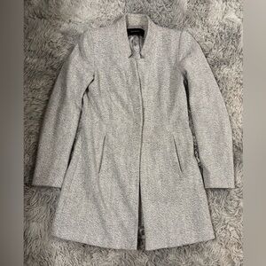 Zara Gray Herringbone Coat